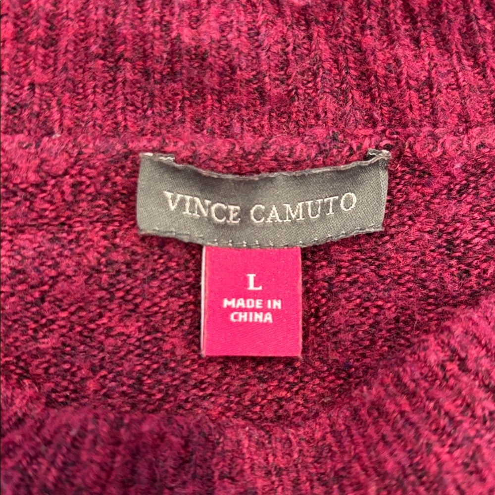 Vince Camuto Burgundy Crewneck Sweater - Picture 6 of 6